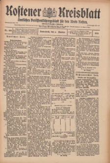 Kostener Kreisblatt: amtliches Ver&ouml;ffentlichungsblatt f&uuml;r den Kreis Kosten 1912.10.05 Jg.47 Nr120