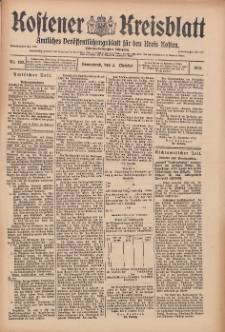 Kostener Kreisblatt: amtliches Veröffentlichungsblatt für den Kreis Kosten 1912.10.05 Jg.47 Nr120