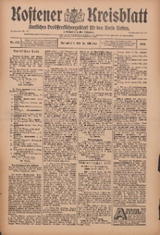 Kostener Kreisblatt: amtliches Veröffentlichungsblatt für den Kreis Kosten 1912.10.12 Jg.47 Nr123