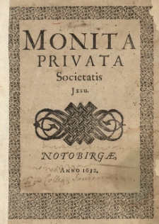 Monita privata Societatis Jesu