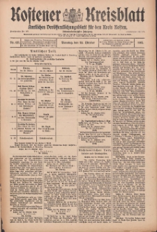 Kostener Kreisblatt: amtliches Veröffentlichungsblatt für den Kreis Kosten 1912.10.22 Jg.47 Nr127