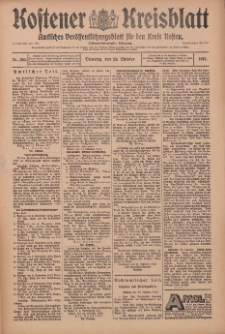 Kostener Kreisblatt: amtliches Ver&ouml;ffentlichungsblatt f&uuml;r den Kreis Kosten 1912.09.29 Jg.47 Nr130