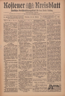 Kostener Kreisblatt: amtliches Veröffentlichungsblatt für den Kreis Kosten 1912.09.29 Jg.47 Nr130