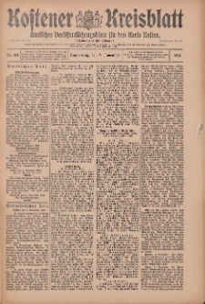 Kostener Kreisblatt: amtliches Ver&ouml;ffentlichungsblatt f&uuml;r den Kreis Kosten 1912.11.07 Jg.47 Nr134