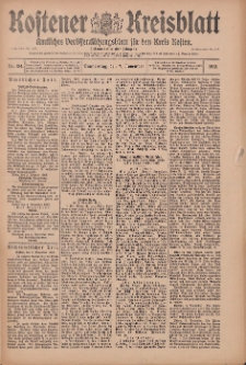 Kostener Kreisblatt: amtliches Veröffentlichungsblatt für den Kreis Kosten 1912.11.07 Jg.47 Nr134