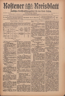 Kostener Kreisblatt: amtliches Ver&ouml;ffentlichungsblatt f&uuml;r den Kreis Kosten 1912.11.09 Jg.47 Nr135