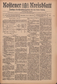 Kostener Kreisblatt: amtliches Veröffentlichungsblatt für den Kreis Kosten 1912.11.09 Jg.47 Nr135