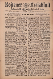 Kostener Kreisblatt: amtliches Ver&ouml;ffentlichungsblatt f&uuml;r den Kreis Kosten 1912.12.05 Jg.47 Nr146