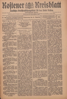 Kostener Kreisblatt: amtliches Veröffentlichungsblatt für den Kreis Kosten 1912.12.12 Jg.47 Nr149