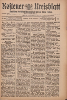 Kostener Kreisblatt: amtliches Ver&ouml;ffentlichungsblatt f&uuml;r den Kreis Kosten 1912.12.17 Jg.47 Nr151
