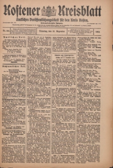 Kostener Kreisblatt: amtliches Veröffentlichungsblatt für den Kreis Kosten 1912.12.17 Jg.47 Nr151