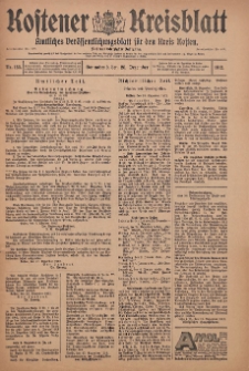 Kostener Kreisblatt: amtliches Ver&ouml;ffentlichungsblatt f&uuml;r den Kreis Kosten 1912.12.28 Jg.47 Nr155