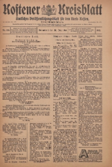 Kostener Kreisblatt: amtliches Veröffentlichungsblatt für den Kreis Kosten 1912.12.28 Jg.47 Nr155