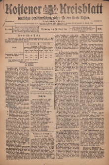 Kostener Kreisblatt: amtliches Veröffentlichungsblatt für den Kreis Kosten 1912.12.31 Jg.47 Nr156
