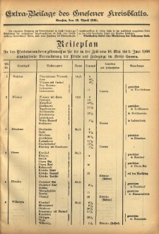 Extra-Beilage zum Gnesener Kreisblatts 1908.04.19