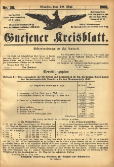 Gnesener Kreisblatt 1908.05.10 Nr38