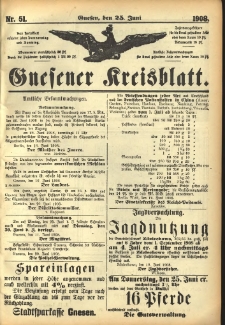 Gnesener Kreisblatt 1908.06.25 Nr51