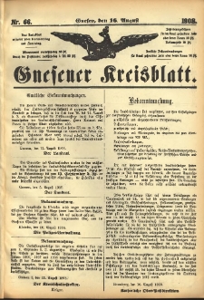 Gnesener Kreisblatt 1908.08.16 Nr66