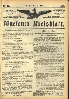 Gnesener Kreisblatt 1908.10.08 Nr81