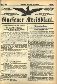 Gnesener Kreisblatt 1908.10.11 Nr82