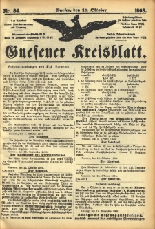 Gnesener Kreisblatt 1908.10.18 Nr84