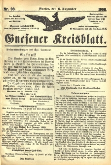 Gnesener Kreisblatt 1908.12.06 Nr98