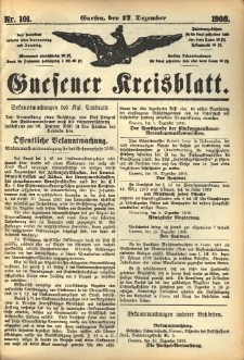 Gnesener Kreisblatt 1908.12.17 Nr101