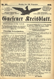 Gnesener Kreisblatt 1908.12.20 Nr102
