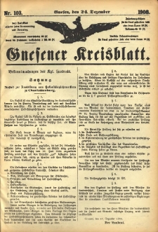 Gnesener Kreisblatt 1908.12.24 Nr103