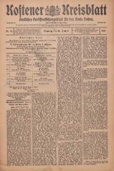 Kostener Kreisblatt: amtliches Ver&ouml;ffentlichungsblatt f&uuml;r den Kreis Kosten 1913.01.28 Jg.48 Nr12