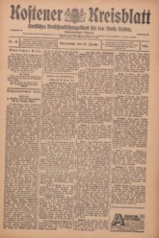 Kostener Kreisblatt: amtliches Veröffentlichungsblatt für den Kreis Kosten 1913.01.30 Jg.48 Nr13