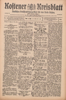 Kostener Kreisblatt: amtliches Veröffentlichungsblatt für den Kreis Kosten 1913.02.13 Jg.48 Nr19