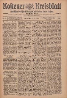 Kostener Kreisblatt: amtliches Veröffentlichungsblatt für den Kreis Kosten 1913.03.13 Jg.48 Nr31