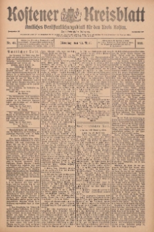 Kostener Kreisblatt: amtliches Ver&ouml;ffentlichungsblatt f&uuml;r den Kreis Kosten 1913.04.22 Jg.48 Nr48