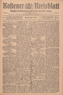 Kostener Kreisblatt: amtliches Veröffentlichungsblatt für den Kreis Kosten 1913.04.22 Jg.48 Nr48