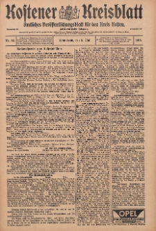 Kostener Kreisblatt: amtliches Veröffentlichungsblatt für den Kreis Kosten 1913.05.03 Jg.48 Nr53