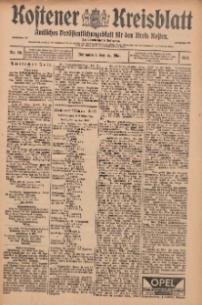 Kostener Kreisblatt: amtliches Veröffentlichungsblatt für den Kreis Kosten 1913.05.17 Jg.48 Nr59