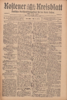 Kostener Kreisblatt: amtliches Veröffentlichungsblatt für den Kreis Kosten 1913.05.24 Jg.48 Nr62