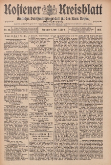 Kostener Kreisblatt: amtliches Veröffentlichungsblatt für den Kreis Kosten 1913.06.07 Jg.48 Nr68