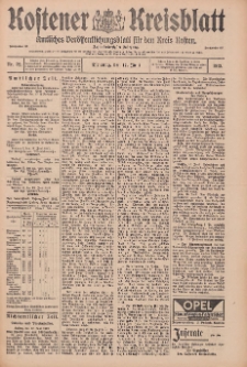 Kostener Kreisblatt: amtliches Veröffentlichungsblatt für den Kreis Kosten 1913.06.17 Jg.48 Nr72