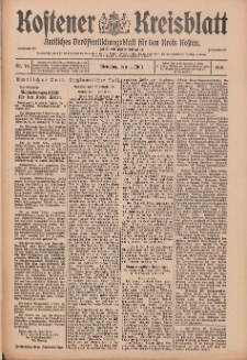 Kostener Kreisblatt: amtliches Ver&ouml;ffentlichungsblatt f&uuml;r den Kreis Kosten 1913.07.01 Jg.48 Nr78