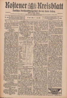Kostener Kreisblatt: amtliches Veröffentlichungsblatt für den Kreis Kosten 1913.07.19 Jg.48 Nr86