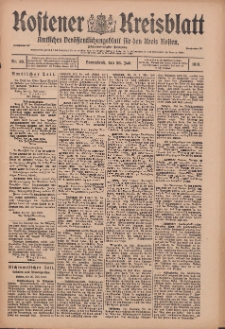 Kostener Kreisblatt: amtliches Veröffentlichungsblatt für den Kreis Kosten 1913.07.26 Jg.48 Nr89