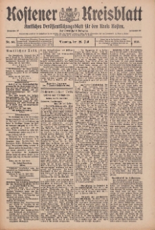 Kostener Kreisblatt: amtliches Ver&ouml;ffentlichungsblatt f&uuml;r den Kreis Kosten 1913.07.29 Jg.48 Nr90