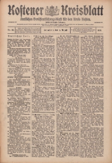 Kostener Kreisblatt: amtliches Veröffentlichungsblatt für den Kreis Kosten 1913.08.02 Jg.48 Nr92