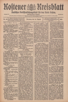 Kostener Kreisblatt: amtliches Ver&ouml;ffentlichungsblatt f&uuml;r den Kreis Kosten 1913.08.12 Jg.48 Nr96