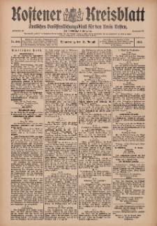 Kostener Kreisblatt: amtliches Ver&ouml;ffentlichungsblatt f&uuml;r den Kreis Kosten 1913.08.21 Jg.48 Nr100