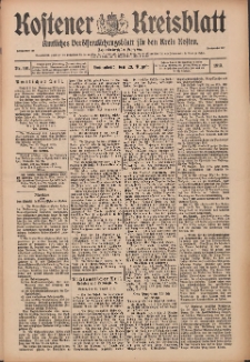 Kostener Kreisblatt: amtliches Veröffentlichungsblatt für den Kreis Kosten 1913.08.23 Jg.48 Nr101