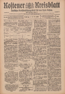 Kostener Kreisblatt: amtliches Veröffentlichungsblatt für den Kreis Kosten 1913.09.02 Jg.48 Nr105