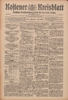 Kostener Kreisblatt: amtliches Veröffentlichungsblatt für den Kreis Kosten 1913.08.11 Jg.48 Nr109
